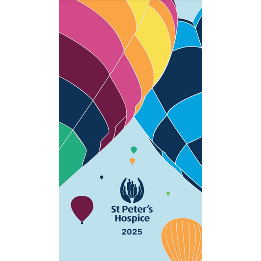 2025 St Peter's Hospice Branded Diary Balloons