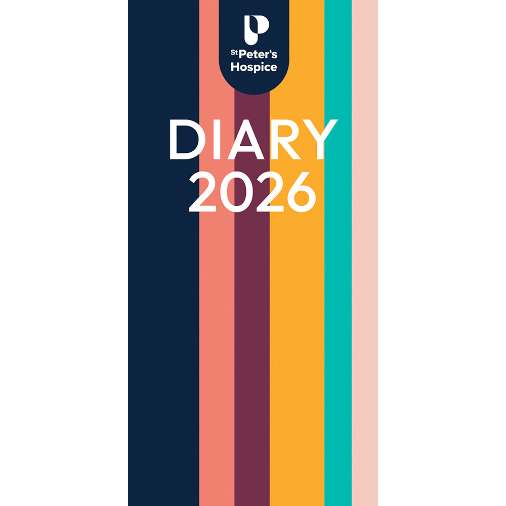 St Peter's Hospice 2026 Stripy Branded Diary