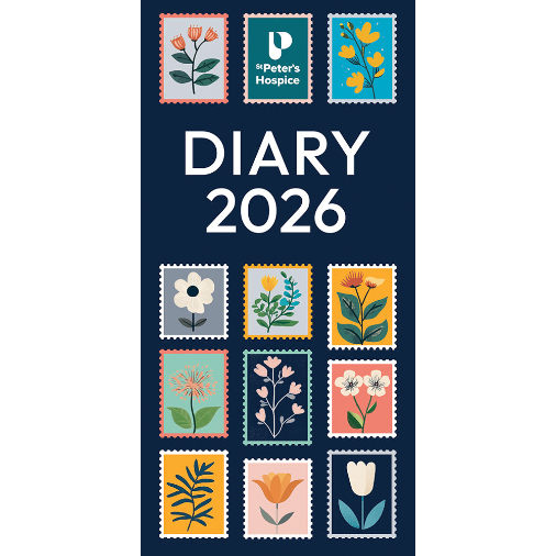 St Peter's Hospice 2026 Branded Floral Diary