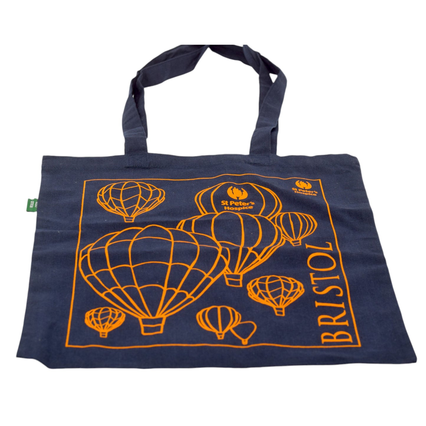 NEW St Peter's Hospice Bristol Tote Bag Navy/Orange