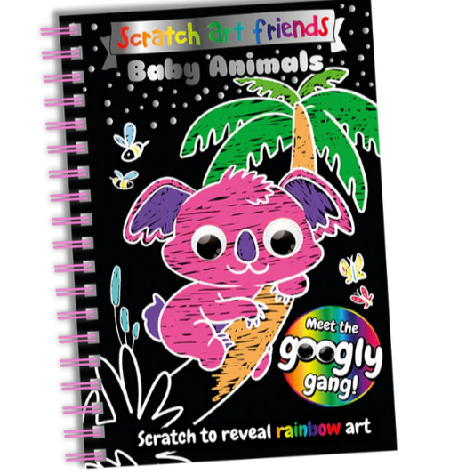 Children's Scratch Art Friends: Baby Animals