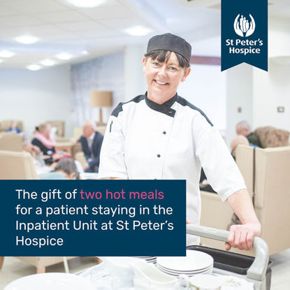 Pay for two hot meals for a patient