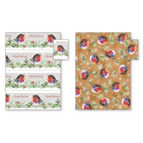 Picture of Fluffy Robin Gift Wrap