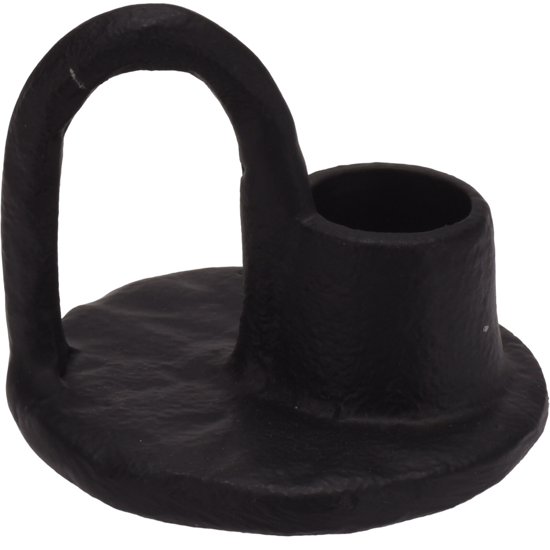 Picture of Black Candle Holder on round base - Small